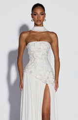 Fioreclo Anneka Maxi Dress in Ivory