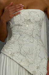 Fioreclo Anneka Maxi Dress in Ivory