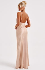 Fioreclo Anya Maxi Dress in Champagne