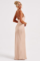 Fioreclo Anya Maxi Dress in Champagne