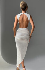 Fioreclo Aphaia Midi Dress in Ivory