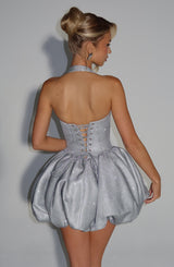 Fioreclo Araminta Mini Dress in Silver