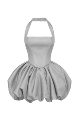 Fioreclo Araminta Mini Dress in Silver