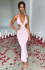 Fioreclo Arden Maxi Dress in Blush