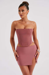 Fioreclo Aria Mini Skirt in Rose Pink