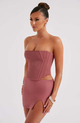Fioreclo Aria Mini Skirt in Rose Pink