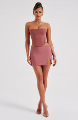 Fioreclo Aria Mini Skirt in Rose Pink