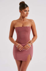 Fioreclo Aria Mini Skirt in Rose Pink