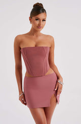 Fioreclo Aria Mini Skirt in Rose Pink