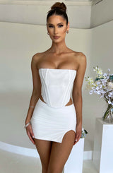 Fioreclo Aria Mini Skirt in White