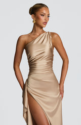 Fioreclo Ariel Maxi Dress in Champagne