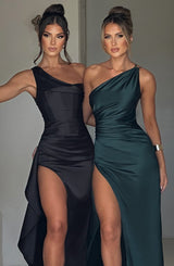 Fioreclo Ariel Maxi Dress in Emerald