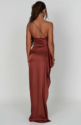 Fioreclo Ariel Maxi Dress in Rust