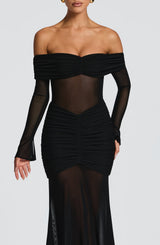 Fioreclo Arlena Maxi Dress in Black