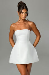 Fioreclo Asha Mini Dress in Ivory