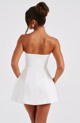 Fioreclo Asha Mini Dress in Ivory
