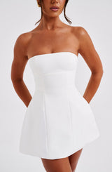 Fioreclo Asha Mini Dress in Ivory