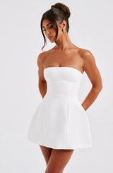 Fioreclo Asha Mini Dress in Ivory