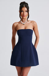 Fioreclo Asha Mini Dress in Navy