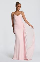 Fioreclo Ashira Maxi Dress in Blush