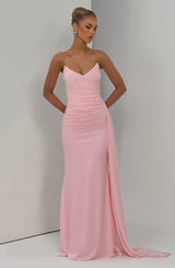 Fioreclo Ashira Maxi Dress in Blush