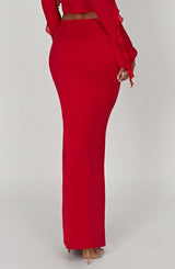 Fioreclo Astara Maxi Skirt in Red