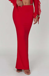 Fioreclo Astara Maxi Skirt in Red