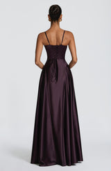 Fioreclo Asterin Maxi Dress in Plum