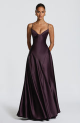 Fioreclo Asterin Maxi Dress in Plum