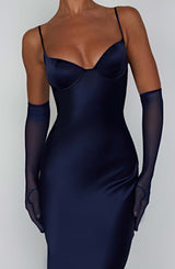 Fioreclo Athens Maxi Dress in Navy