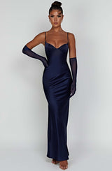 Fioreclo Athens Maxi Dress in Navy