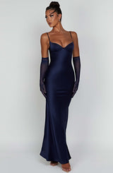 Fioreclo Athens Maxi Dress in Navy