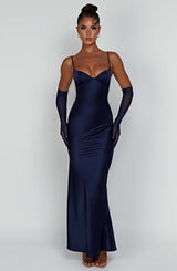 Fioreclo Athens Maxi Dress in Navy