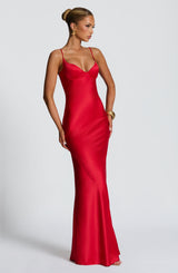 Fioreclo Athens Maxi Dress in Red