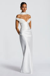 Fioreclo Aurelie Maxi Dress in Ivory