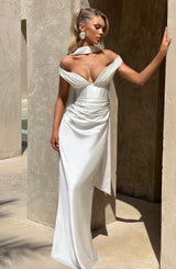 Fioreclo Aurelie Maxi Dress in Ivory