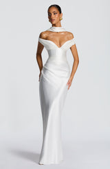 Fioreclo Aurelie Maxi Dress in Ivory