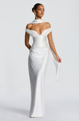 Fioreclo Aurelie Maxi Dress in Ivory