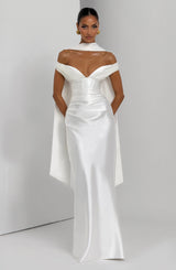 Fioreclo Aurelie Maxi Dress in Ivory