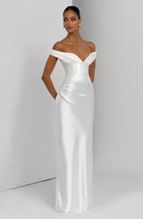 Fioreclo Aurelie Maxi Dress in Ivory