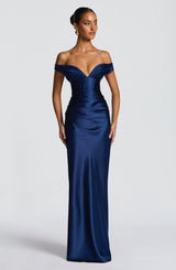 Fioreclo Aurelie Maxi Dress in Navy