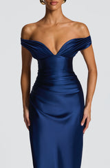 Fioreclo Aurelie Maxi Dress in Navy