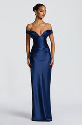 Fioreclo Aurelie Maxi Dress in Navy