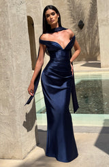 Fioreclo Aurelie Maxi Dress in Navy