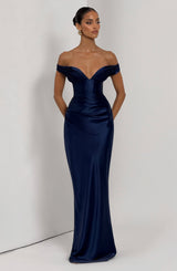 Fioreclo Aurelie Maxi Dress in Navy