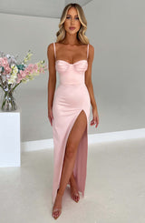 Fioreclo Aurora Maxi Dress in Blush
