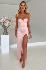 Fioreclo Aurora Maxi Dress in Blush