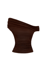 Fioreclo Aveline Top in Plum Brown