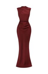Fioreclo Avielle Maxi Dress in Deep Rust