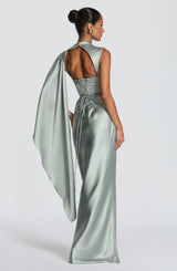 Fioreclo Avienne Maxi Dress in Sage